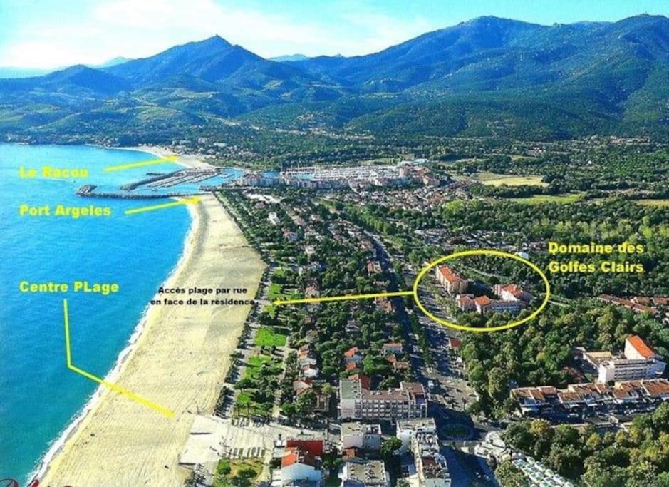 La Brise Marine ~ 300M Mer~Piscine~Clim~Wifi~Calme Argelès-sur-Mer Extérieur photo